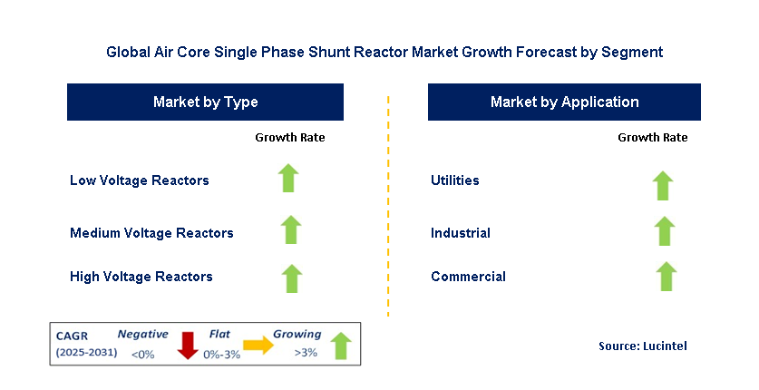 Air Core Single Phase Shunt Reactor Market by Segment